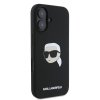 Karl Lagerfeld KLHMP16SSKHPPLK iPhone 16 6.1 czarny/black hardcase Silicone Karl Head Print MagSafe